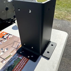 Store-Bought 6x6 Corner Post Bracket with Bottom (5.5&quot; x 5.5&quot;) – Heavy-Duty Post Mount