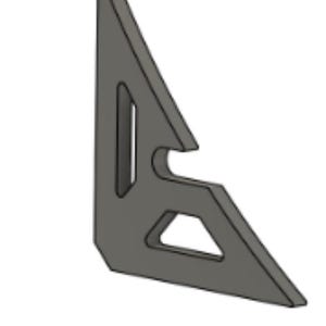 4-Pack, 3&quot; Bottle Opener Gusset, 90Degree, 1/4&quot; Steel Weld Bracket