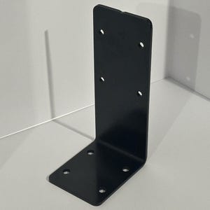 6x6 (5.5"x5.5") ポスト用高耐久 L ブラケット - 1/4" 厚構造用スチール