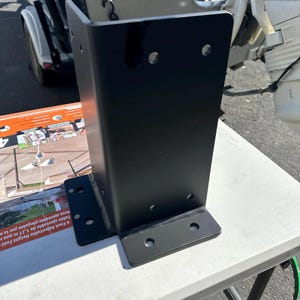 True 4x4 Corner Post Bracket with Bottom (4&quot; x 4&quot; Actual) – Heavy-Duty Structural Post Mount
