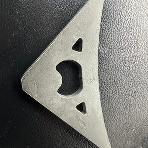 4-Pack, 5&quot; Bottle Opener Gusset, 90Degree, 1/4&quot; Steel Weld Bracket