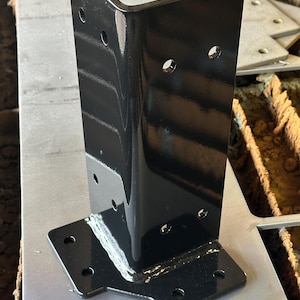 True 4x4 Reinforcement Corner Bracket (4” x 4” Actual) – Heavy-Duty Structural Post Mount