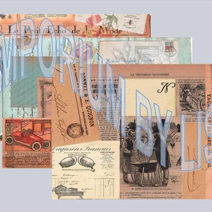 FRENCH KIT for junk journals and scrapbooking