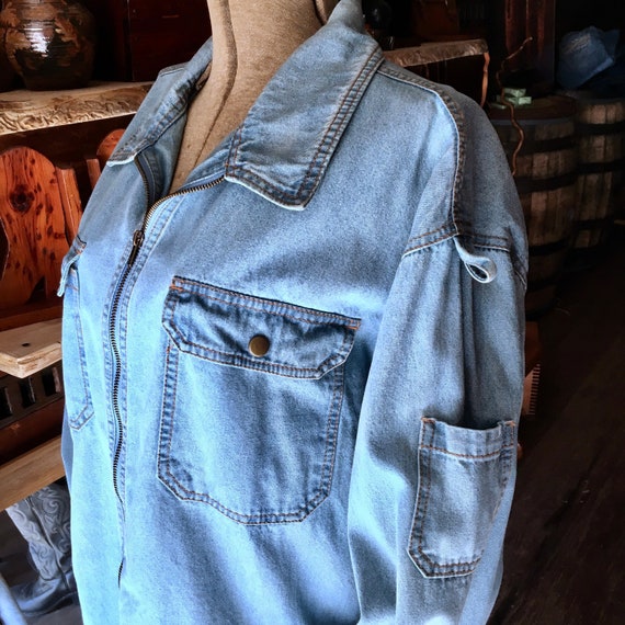 Vintage Duke Haband Denim Zip Up Chore Jacket