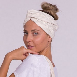 Silk Turban, Kundalini Turban, Adjustable Turban, 100% Organic Turban, Chic Pattern Turban, Turban Scarf, Headgear for Summer, Made in Italy