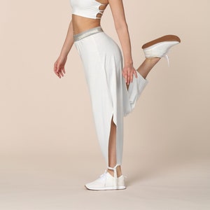 Bamboo Yoga Harem Pants, Boho Womens Harem Pants, Kundalini Yoga Clothing, Made in Italy