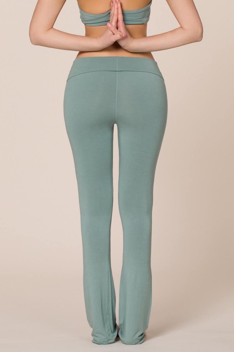 High Waisted Slim Bootcut Yoga Pants