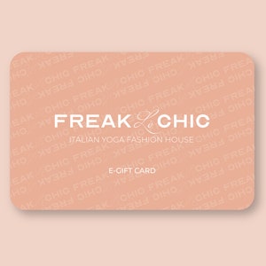 Buono Regalo FreakLèChic, Carta Regalo Yoga, Idea regalo Yoga, Regalo di Natale, Regalo Compleanno, Abbigliamento Sostenibile, Made in Italy