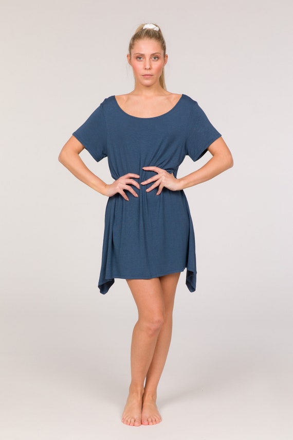 open lace back dress Let's Go Girls w/ Star Chenille Black Oversized T-Shirt Dress main image 0