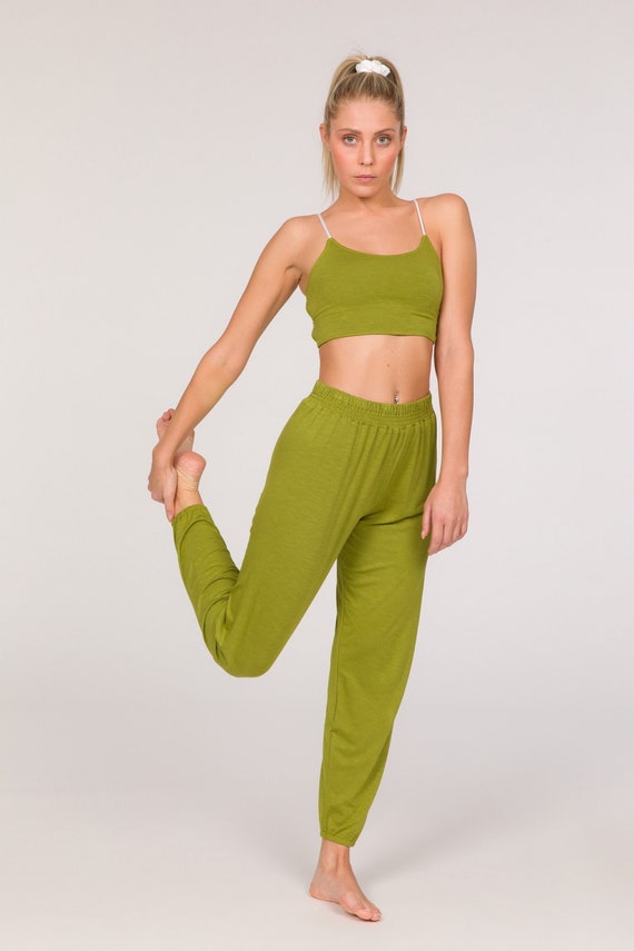 Bambus Yoga und Meditationshose, Haremshose fr Damen, Lose Hose,  Nachhaltige Hose, Handgemacht, Made in Italy - Etsy.de