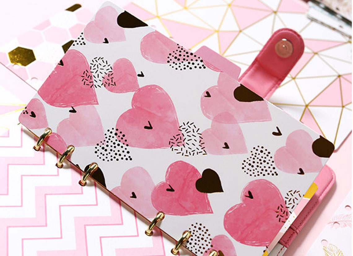 6 Ring Binder dividers with side tabs for a5 a6 Etsy