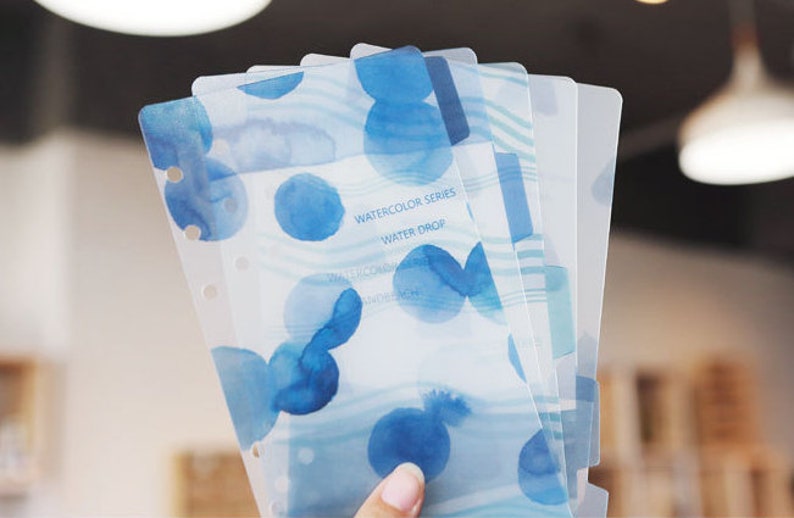 A5 6 Ring Binder Dividers Planner Dividers Frosty PVC Matte Etsy