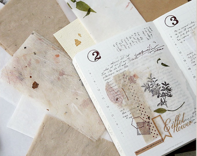 Junk Journal Ephemera Supplies Onion Skin Paper, Vellum Paper, Mixed