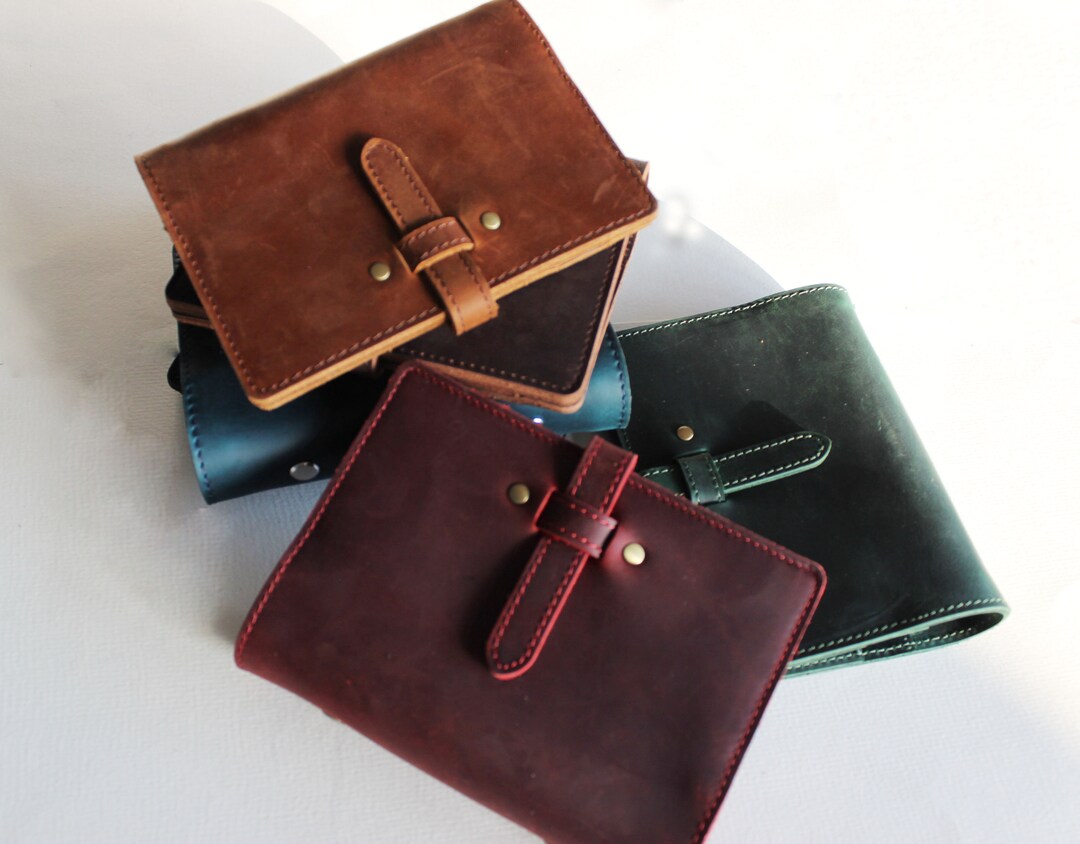 A5 Leather Journal Binder 6 Ring Zipper Planner Binder A5 A6 Etsy