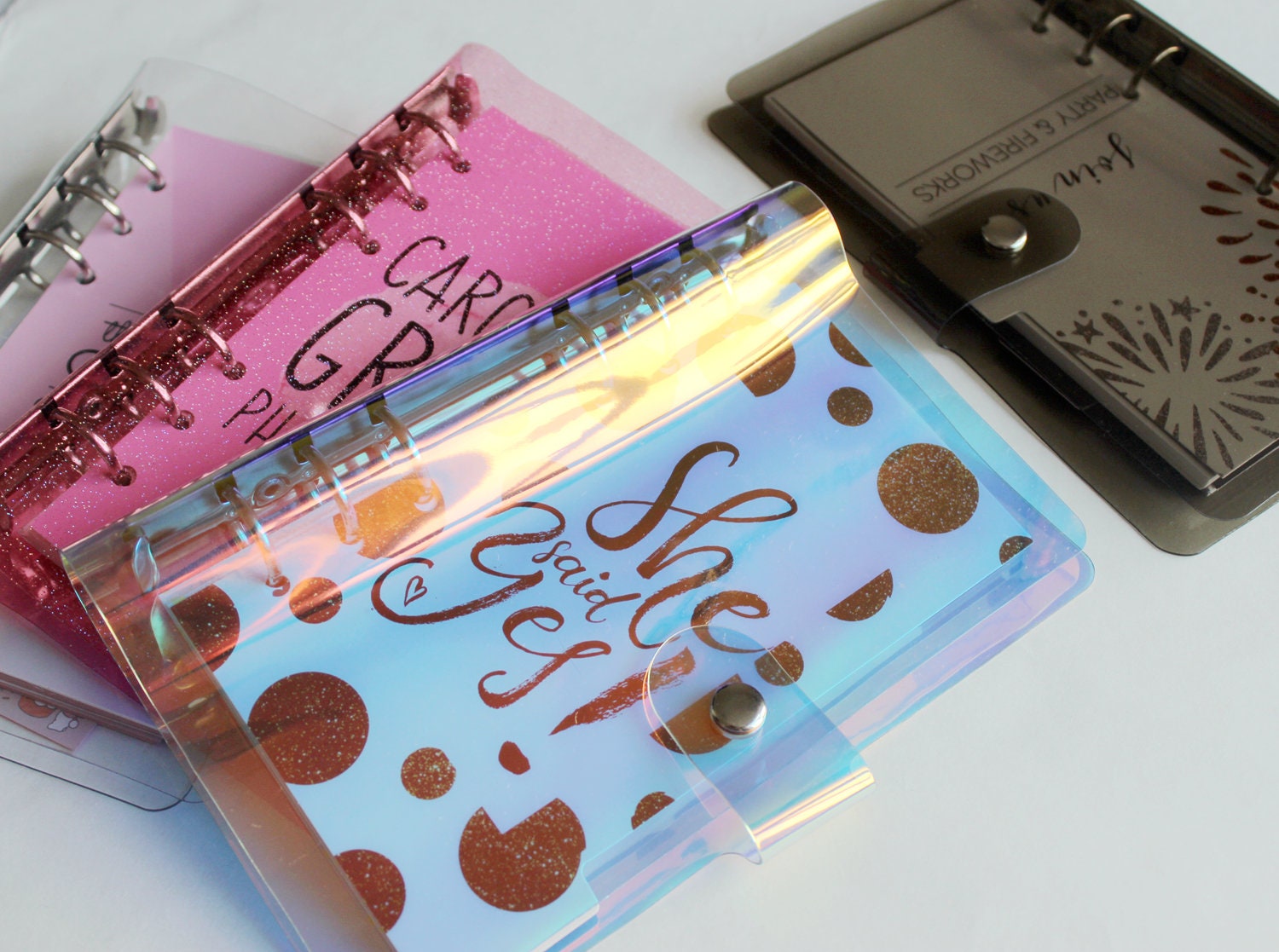 A5 Binder A6 Binder Clear Planner Cover 6 Ring Refillable Etsy UK