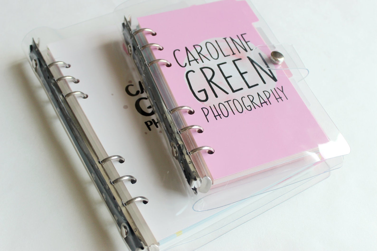 Clear A5 binder cover 6 ring binder PVC clear a6 binder Etsy