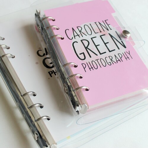 Clear Ring Binder A5 A6 A7 Planner Binder Loose Page Etsy