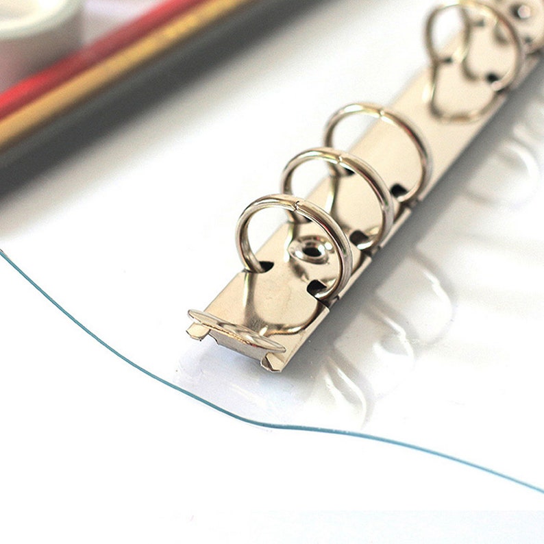 Clear A5 binder cover 6 ring binder PVC clear a6 binder Etsy