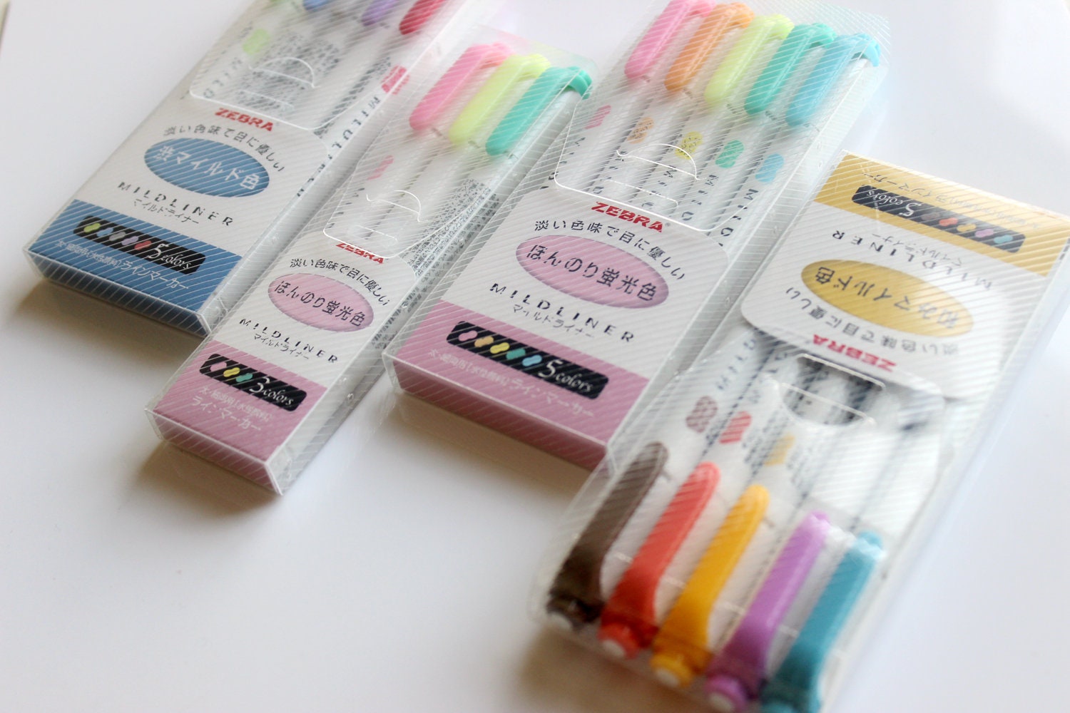 Zebra pen Mildliner highlighter set zebra mildliner Twin tip Etsy