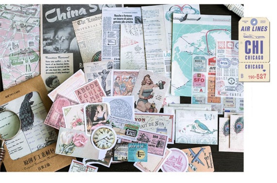 planner stickers paper sticker ephemera scrapbook stickers diy A lot of 40 film and number ephemera stickers Journaling supplies