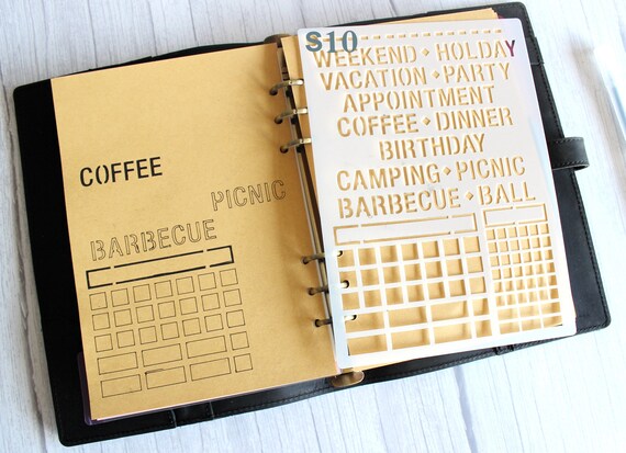 A5 Bullet Journal Stencil The Bees Knees • The Bosh Blog