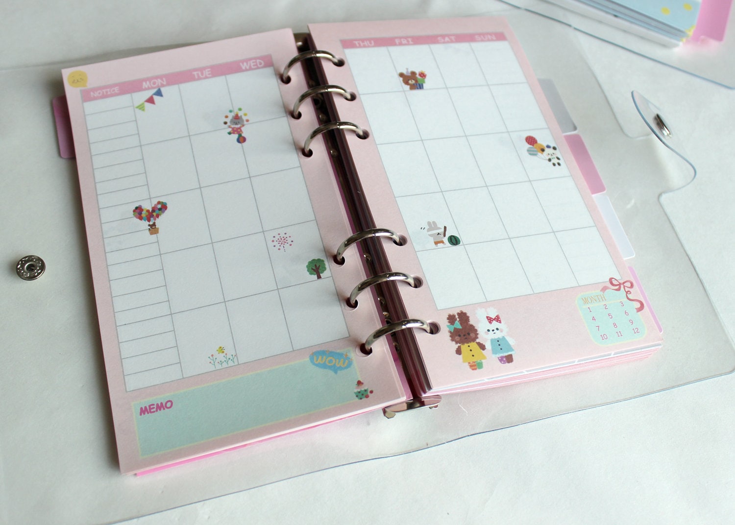 A5 binder 6 ring A6 binder refillable planners & bujo cover Etsy