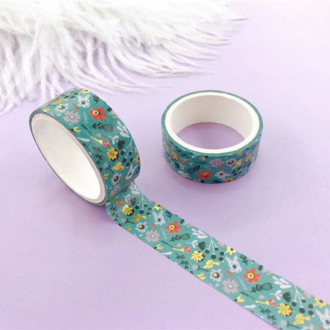 Washi tape set for planners bujo washi Gold foil geometry Etsy