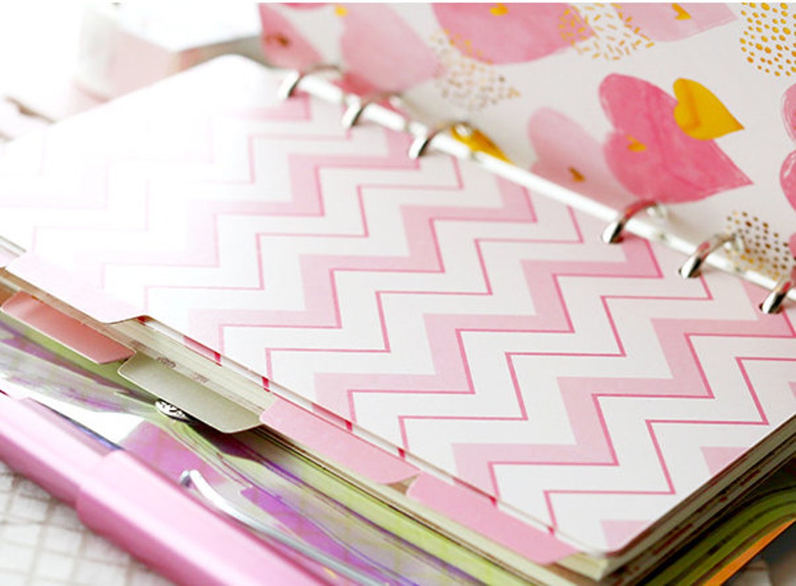 A5 A6 Ring Binder Dividers Dashboard With Side Tabs Planner Etsy