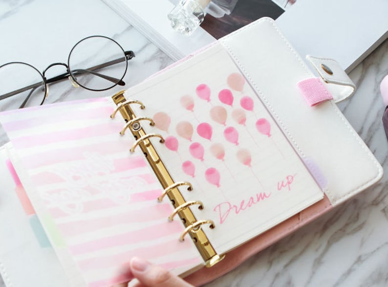 A5 Planner Dividers 6 Ring Binder Dividers Frosty Planner Etsy