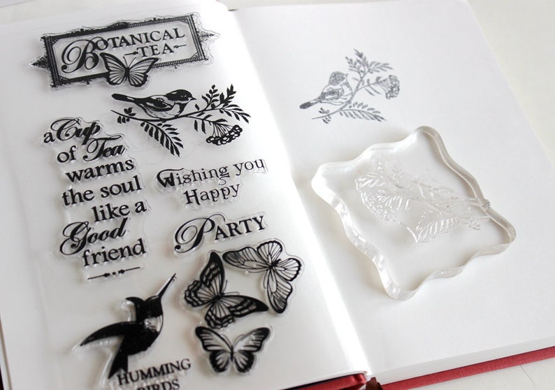 Acrylic Block for Clear Stamps Stamping Blocks Rubber Stamps Etsy