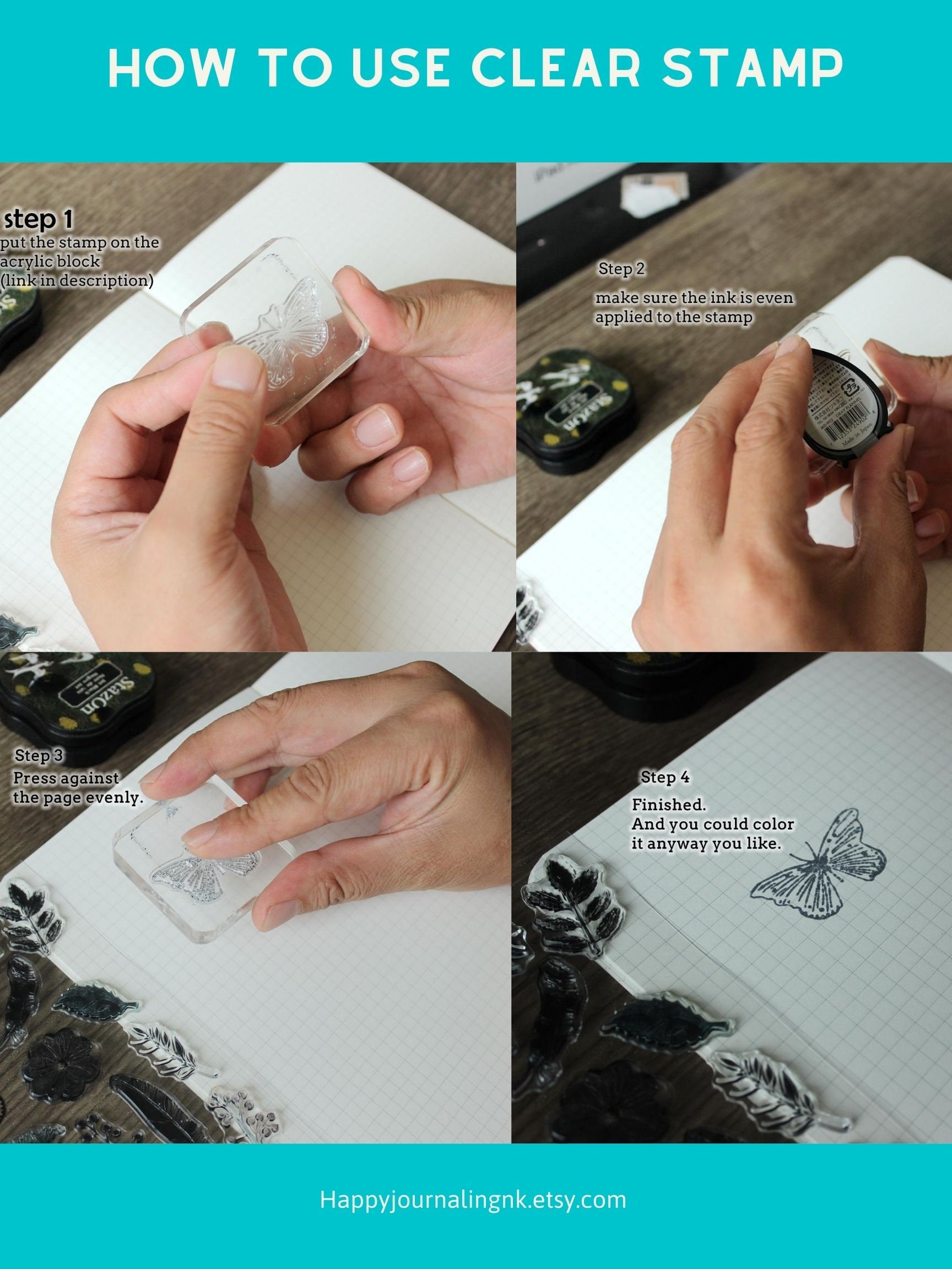 how to use clear stamps 