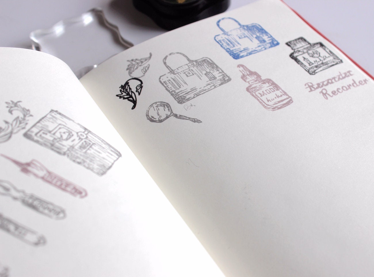 Bullet Journal Stamps // Planner Stamps Stationery Pens Ink Etsy