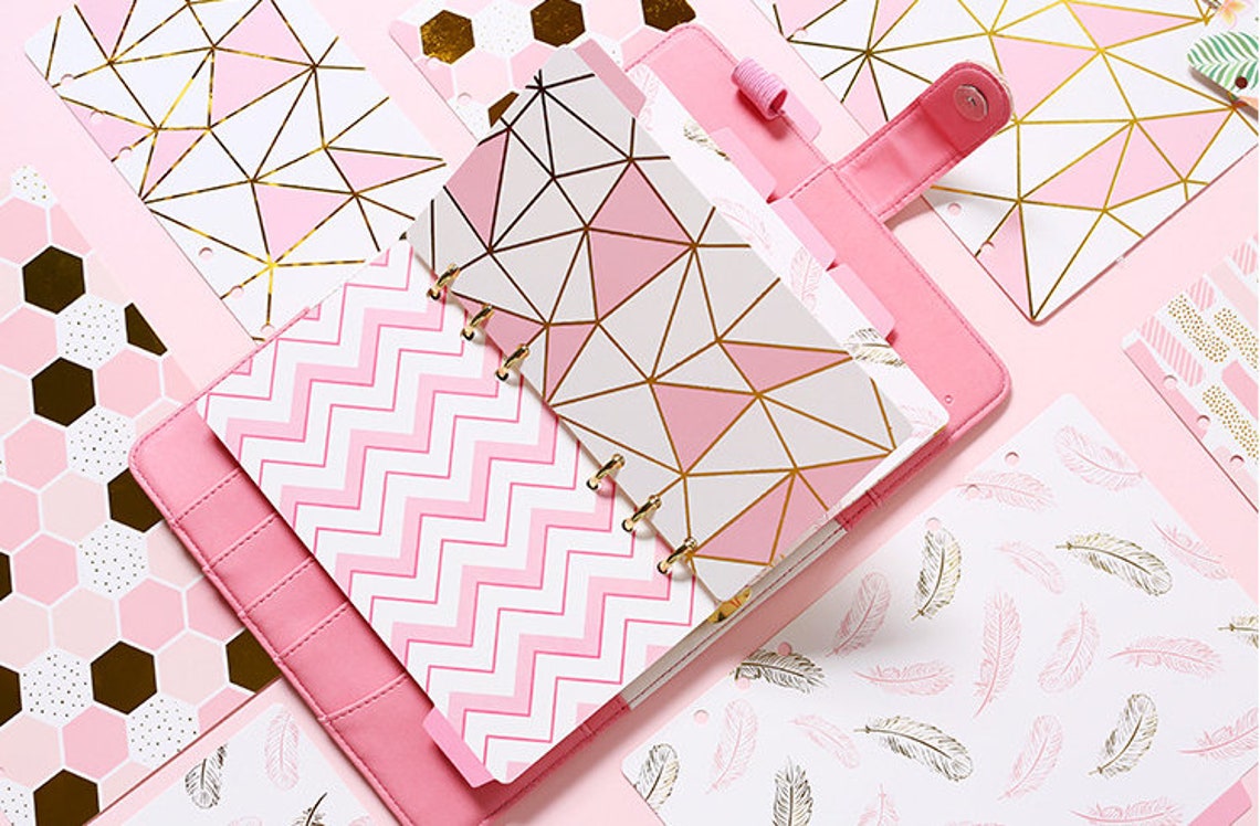 A5 A6 Ring Binder Dividers Dashboard With Side Tabs Planner Etsy