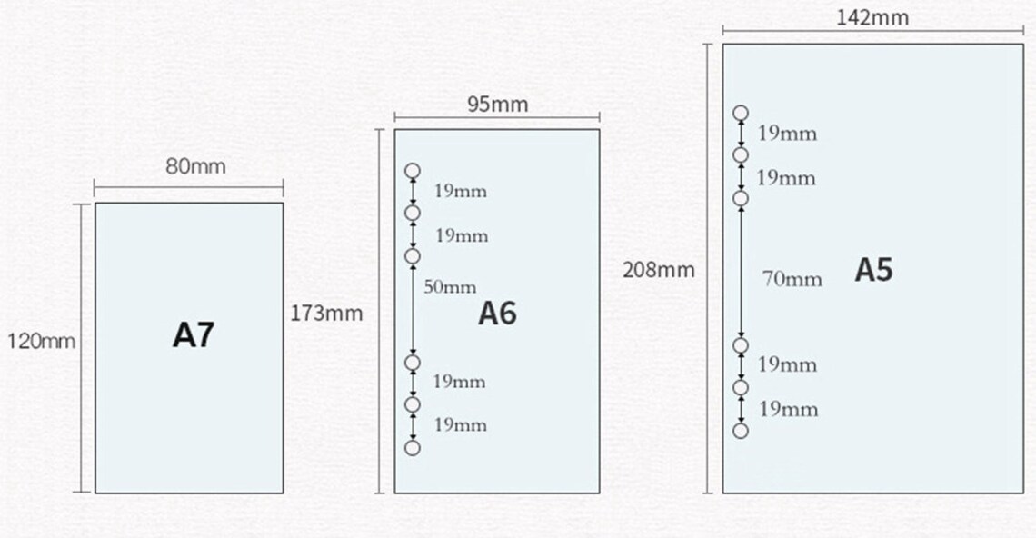 A5 Planner Dividers 6 Ring Binder Dividers Frosty Planner Etsy