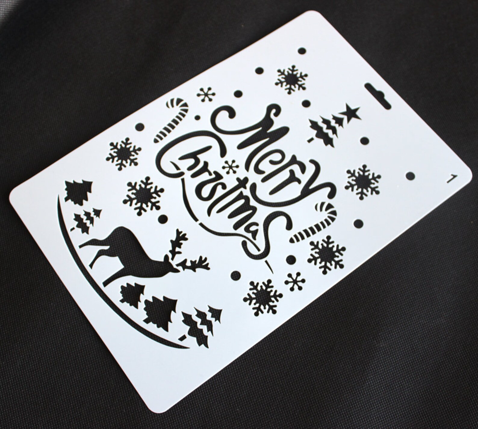 Bujo Stencil Christmas Set A4 Cardmaking Stencil Wood Etsy