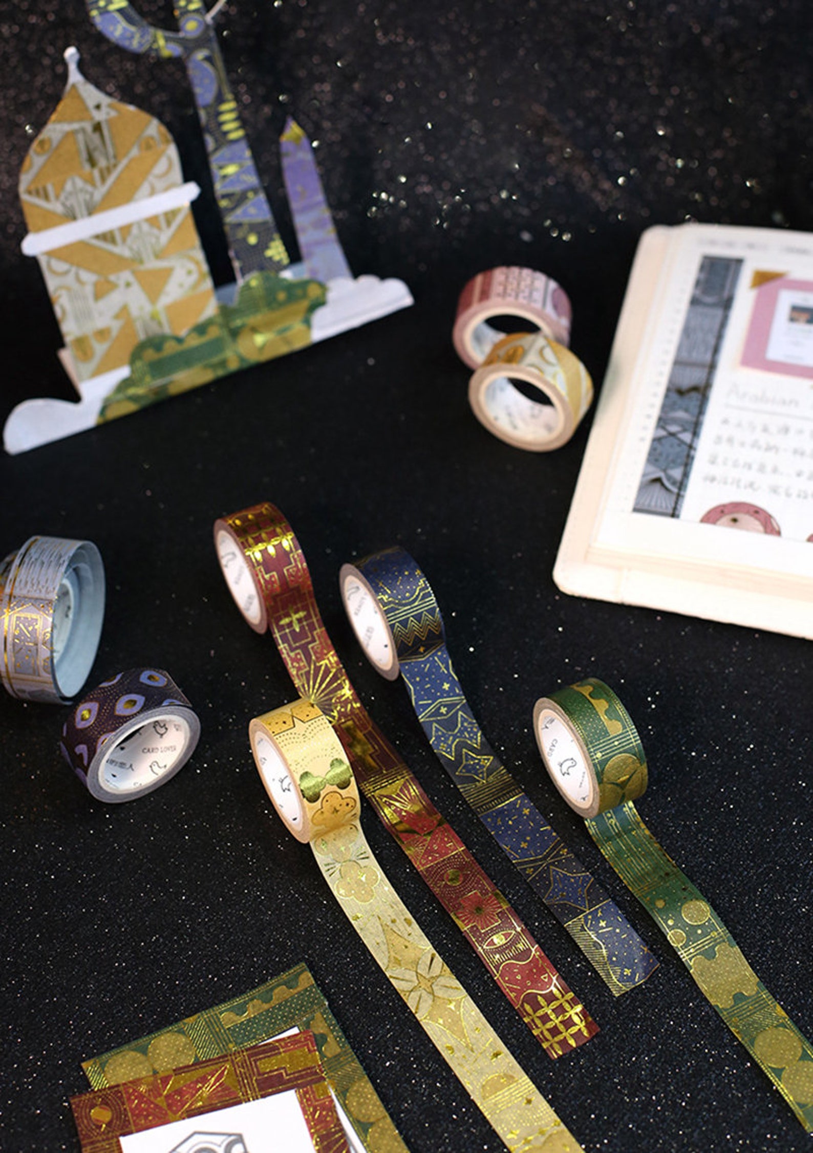 Gold Foil Washi Tape Set for Planner Decoration Masking Tape Etsy