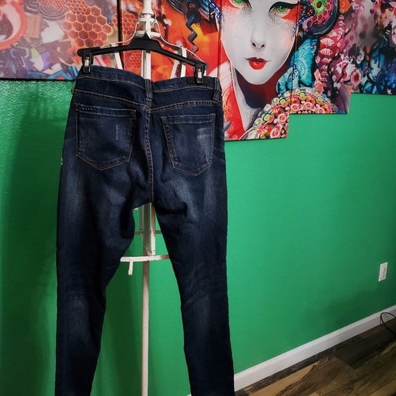 Blank NYC Floral Detailed Skinny Jeans Size 27" W - image 7