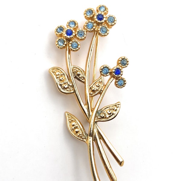 Vintage Movitex Floral Brooch.