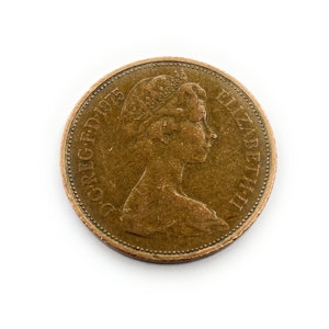 1975 circulated 2p coins - United Kingdom - available as single, x5 or x10
