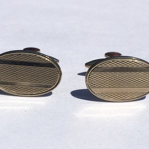 Vintage Gold Tone Cuff Links