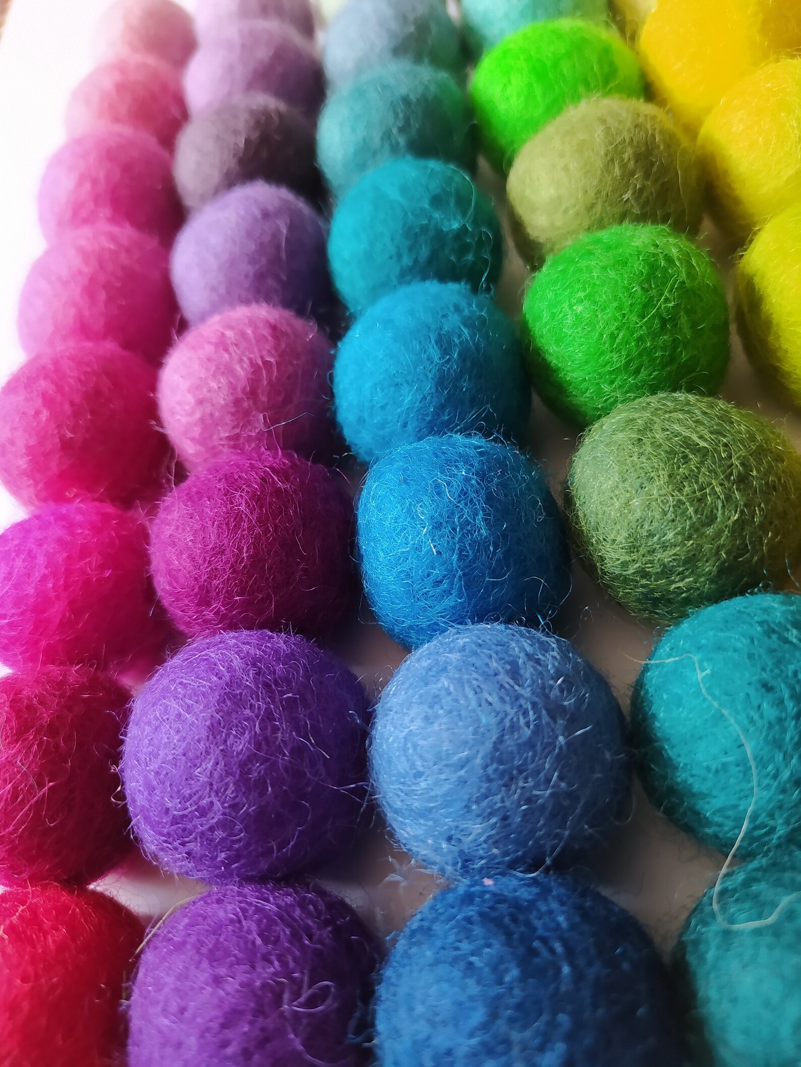Pom Pom Garland Create Your Own Felt Ball Garland Choose Etsy UK