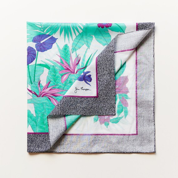 Vintage floral neck scarf/patterned headscarf