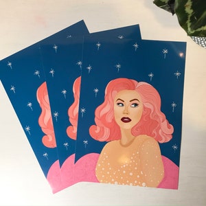 DRAG RACE Christina Aguilera print/wenskaart