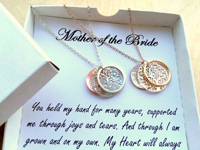 mother of the groom family tree necklace