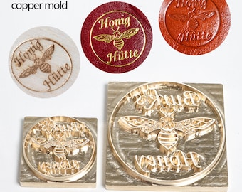 FREE SHIPPING Customize bee butterfly Brass Mold for phone case paper wedding invitations card note personalize furniture branding stamping