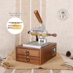 ZS-200XST Custom Logo Trademark Leather Manual Bronzing Embossing Hot Foil  Stamping Machine