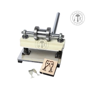 WorkOnLeather Small Manual Clicker Steel Rule Die Cutting Press Machine for Earring Cutting Die Leather Photo Paper