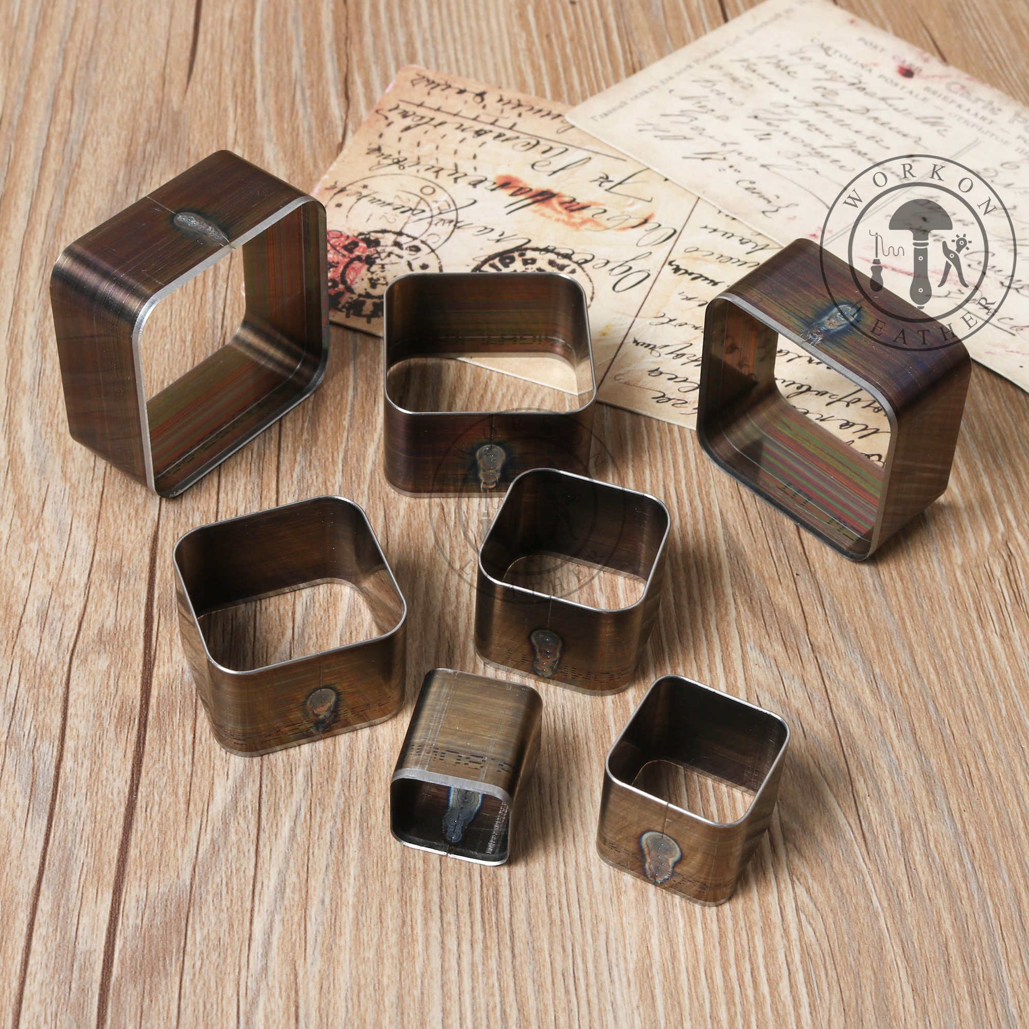 WorkOnLeather Square Leather Cutting Die Clicker Die Steel Etsy