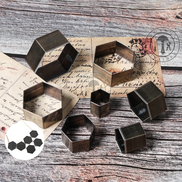 Hexagon Die Cut Paper Etsy