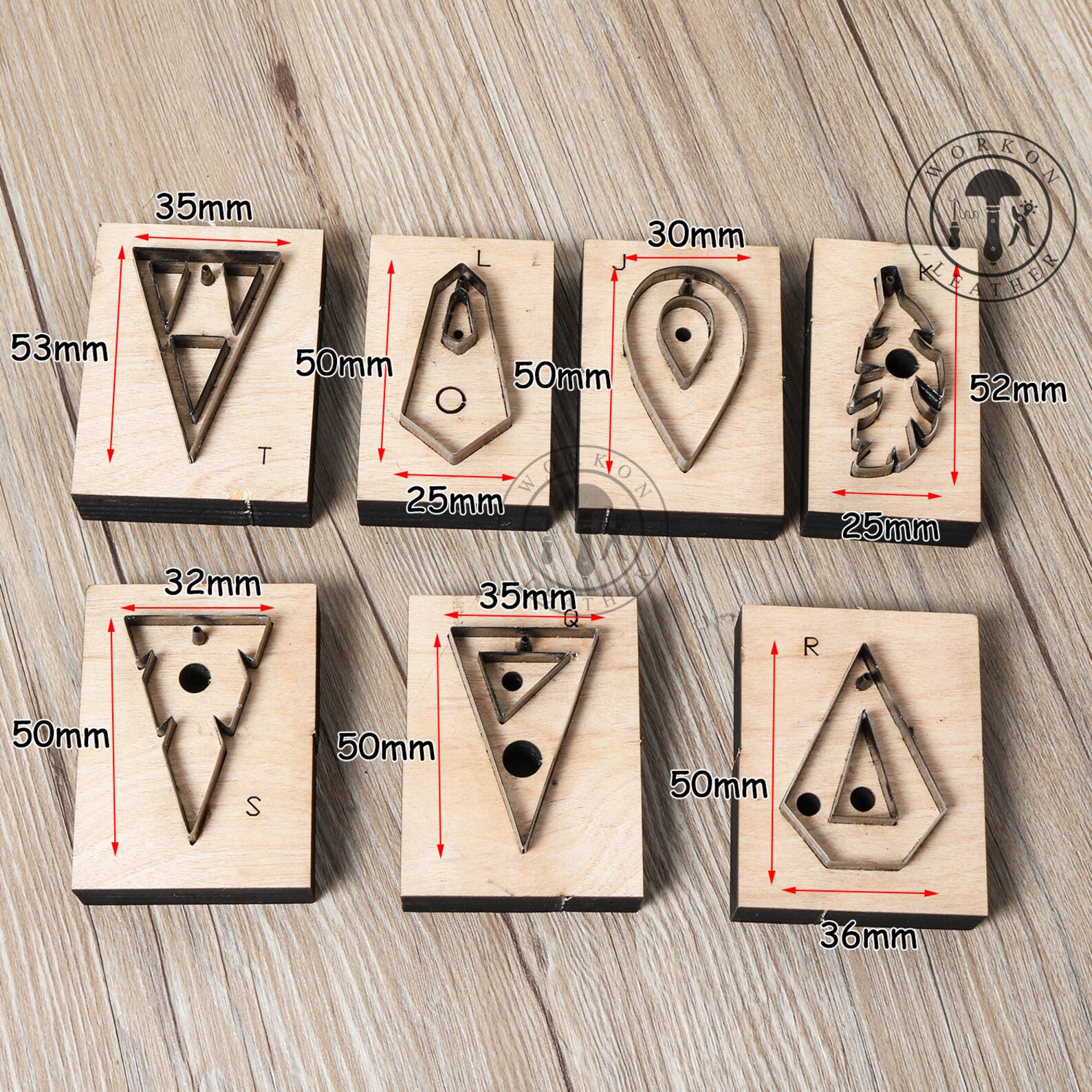 WorkOnLeather Cut Out Leather Earring Cutting Die Steel Rule Etsy